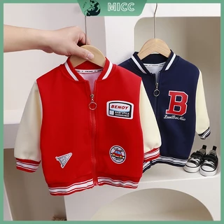 【Bangkok Delivery】เสื้อแจ็กเก็ตเบสบอล หลากสี เข้ากับทุกการแต่งกาย แฟชั่นฤดูใบไม้ผลิ และฤดูใบไม้ร่วง สําหรับเด็ก 1-9 ปี