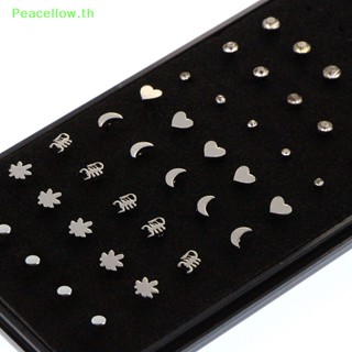 Peacellow จิวจมูก สเตนเลส ประดับคริสตัล 20 กรัม 40 ชิ้น