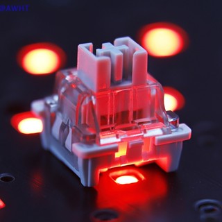 Awht ใหม่ สวิตช์คีย์บอร์ดเล่นเกม LEOBOG V3 3 Pins 40g MX RGB สีเทา DIY 5 ชิ้น