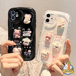 เคสโทรศัพท์มือถือ ซิลิโคน กันกระแทก ลายการ์ตูนกระต่าย 3D DIY สําหรับ Xiaomi Redmi 12C 12 A1 10C 10A 10 9 9A 9C 9T Redmi Note 12 12s 11 11s 10 10s 9 9s 8 Pro Xiaomi 11 Lite Poco X3 Pro