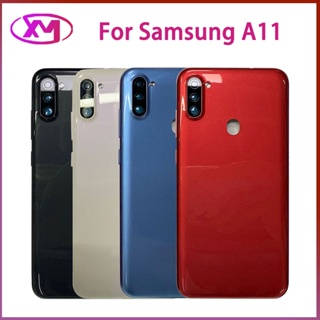 ใหม่ ฝาครอบแบตเตอรี่ด้านหลัง แบบเปลี่ยน สําหรับ SAMSUNG Galaxy A11 A115 SAMSUNG A11 SM-A115F DS