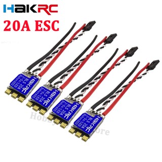 Hakrc BLS 20A F20A BLHeli-S Dshot150/300/600 2-5S Brushless Speed ESC ไฟ RGB LED ในตัว สําหรับโดรนแข่งขัน FPV Freestyle