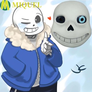 Miquel Sans Undertale Mask พลาสติก ญี่ปุ่น ปาร์ตี้ หน้ากาก อุปกรณ์ประกอบฉาก ภาพยนตร์ เกม หน้ากาก หมวกกันน็อก เครื่องแต่งกาย คอสเพลย์ เสา ฮู้ด