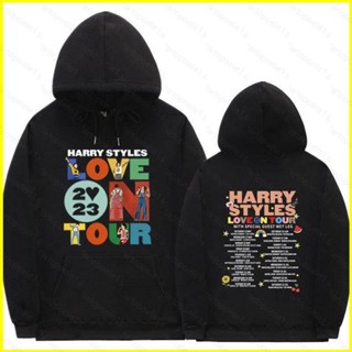 Yyds 2023 เสื้อกันหนาว มีฮู้ด ผ้ากํามะหยี่ขนแกะ ทรงหลวม ลาย Love On Tour สไตล์เกาหลี