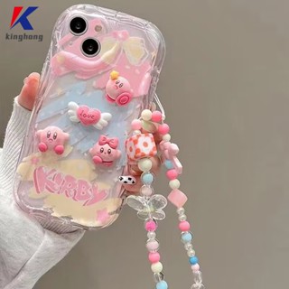 เคสโทรศัพท์มือถือ ซิลิโคนนิ่ม ลายการ์ตูนหมีเคอร์บี้ 3D พร้อมสายคล้องข้อมือ และตุ๊กตา 3D สําหรับ Realme 5 5i 9i C17 7i C55 10 C30 C30S C11 2021 C21Y C31 C33 C35 C15 C21 C25 C20 C3 C12 C2 C25S 5S C1 C25Y C2 C3i 6i C20A  Narzo 20 10 10A 20A 30A 50i 50A Prime