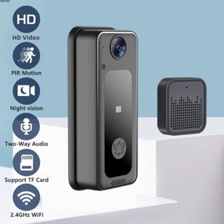 [ในสต็อก] HD 1080p Smart Wifi Video Doorbell Camera Visual Intercom Night Vision Ip Door Bell Wireless Security Cameras Home Security