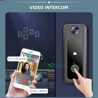 [ในสต็อก] 1080p Smart Visual Wireless Doorbell พร้อมกล้องตรวจสอบบ้านระยะไกลวิดีโออินเตอร์คอม HD Night Vision กล้องรักษาความปลอดภัยกริ่งประตู