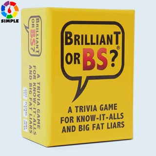 Brilliant or BS? A Trivia Game for Know-It-Alls and Big Fat Liars