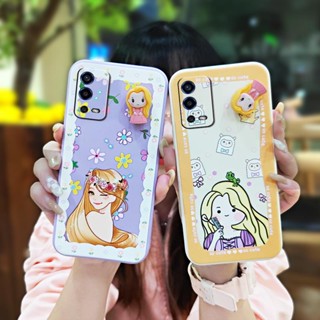 Corgi PP Anti-fall Phone Case For OPPO A55 4G soft shell Rotating bracket Simplicity Cartoon ins cute Three-dimensional doll