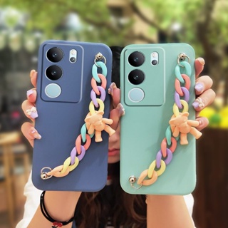 Anti-fall Back Cover Phone Case For VIVO S17 Pro/S17 phone case Lens package Camera all inclusive Solid color