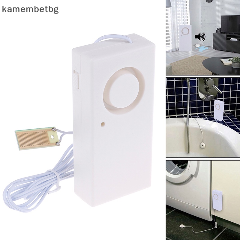 Kamembetbg เครื่องตรวจจับการรั่วไหลของน้ํา 120dB เซนเซอร์น้ํารั่ว แจ้งเตือนน้ําล้น TH