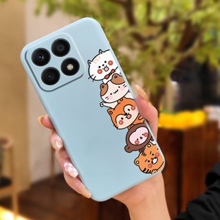 Skin-friendly feel Simplicity Phone Case For Honor X8a Lens package protective case cat Camera all inclusive phone case