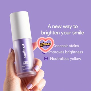 CYREAL Teeth White-ning V34 Color Corrector, Toothpaste Sensitive Teeth Purple Foam Brethren ยาสีฟันฟอกสีฟัน