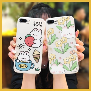 soft shell Solid color Phone Case For iPhone 7Plus/8Plus Back Cover protective case Cartoon phone case Anti-fall