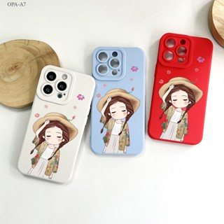 OPPO A7 A5S A12 A9 A5 A31 A3S A12E A53 A33 A15 A15S A16 A16S A93 A76 A36 A96 A57 A77S 2020 2022 Girl เคส