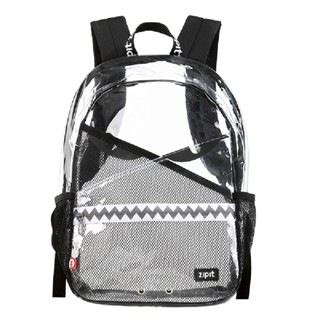 ZIPIT กระเป๋า TRANSPARENT RZ BACKPACK BLACK