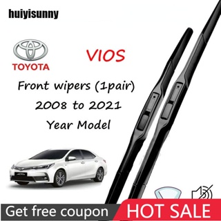 Hys ใบปัดน้ําฝน คุณภาพสูง สําหรับ Toyota Vios 2008- 2021 14+24