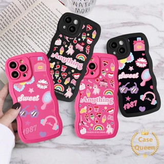 เคสโทรศัพท์มือถือ ขอบหยัก ลายยูนิคอร์น สีรุ้ง สําหรับ Vivo Y36 Y12i Y35 Y30 Y16 Y33s Y93 Y50 Y22s Y91 Y21 Y12 Y20 Y11 Y02s Y02 Y21s Y17 Y15 Y22 Y15s Y91C Y12s V21