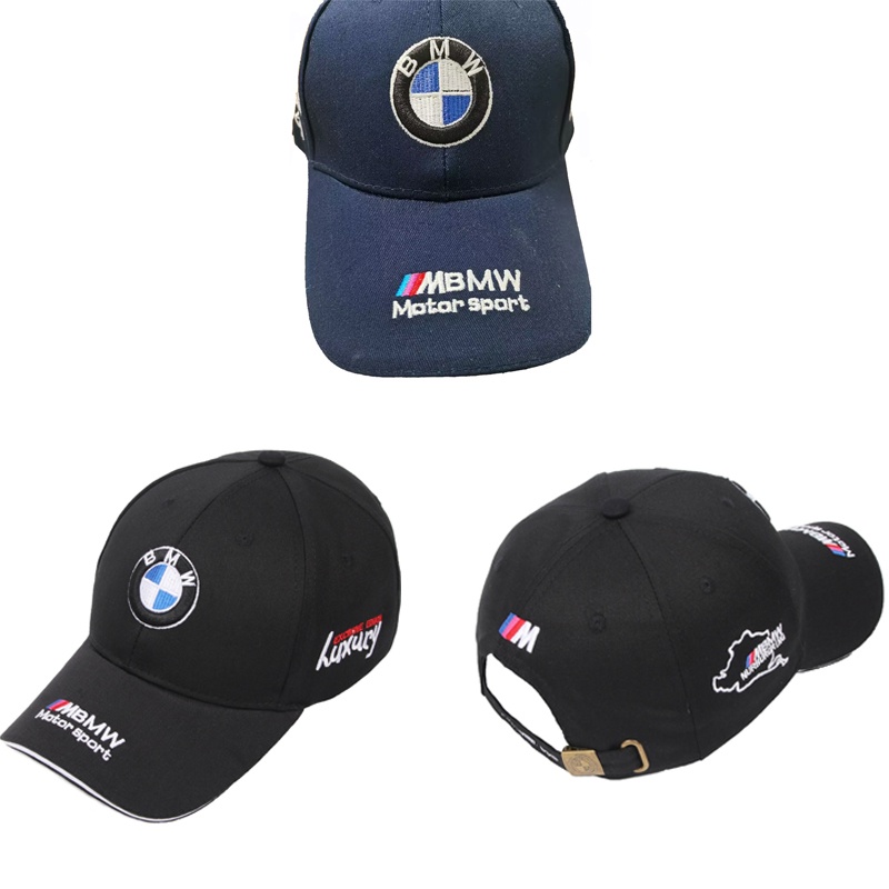 หมวกเบสบอล ปักลายโลโก้ BMW Duck Tongue แฟชั่นสําหรับแข่งรถจักรยานยนต์ ราคา ถูกที่สุด ดีลบีเคเค