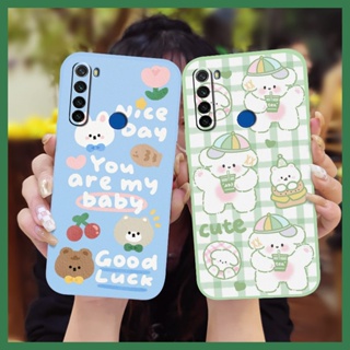 Skin feel silicone cute Phone Case For Redmi Note 8T Back Cover Simplicity Liquid silicone shell protective case