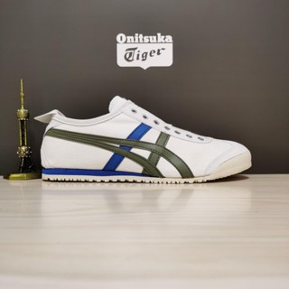 Onitsuka รองเท้าผ้าใบ กันลื่น สีขาว สีน้ําเงิน สีเขียวเข้ม สําหรับผู้ชาย และผู้หญิง