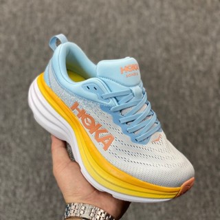 Hoka One bondi8 bondi8 รองเท้ากีฬา รองเท้าวิ่ง ดูดซับแรงกระแทก สําหรับคู่รัก