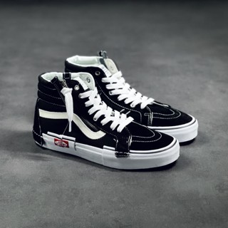 รองเท้าผ้าใบ Vans Vault Sk8-Hi LX deconstructivism สไตล์คลาสสิก สี่ชิ้น 1903