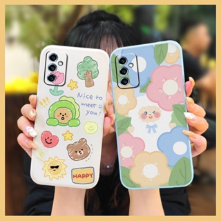 Liquid silicone shell Cartoon Phone Case For Samsung Galaxy M52 5G/SM-M526B Anti-fall cute Skin-friendly feel soft shell