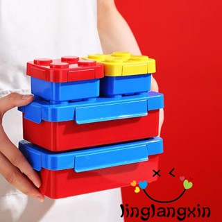 Llx- กล่องอาหารกลางวัน กล่องผลไม้ บล็อกตัวต่อ สร้างสรรค์ สําหรับเด็กอนุบาล นักเรียน ปิกนิก