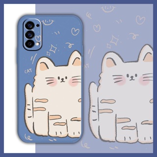 Simplicity cute Phone Case For OPPO Reno4 4G Camera all inclusive phone case Lens bump protection Skin feel silicone