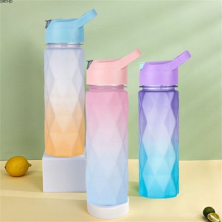 [พร้อมส่ง] 600ml ขวดกีฬาพลาสติก Frosted Gradient Water Cup Water Bottle ขวดน้ำกีฬาทนอุณหภูมิสูงขวดน้ำดื่มการเดินทางกลางแจ้งโรงยิมฟิตเนสกาต้มน้ำสาวผู้ใหญ่