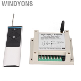 Windyons Relay Transmitter Receiver Switch Energy Saving 2CH Long Distance RF  Control Switch Prevent Interference for