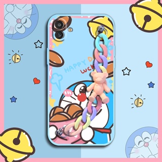 Skin-friendly feel Bear bracelet Phone Case For Samsung Galaxy M13 5G/SM-M136B soft shell protective case