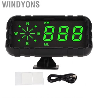 Windyons Universal Hud Heads Up Display Digital Speedometer Car Head