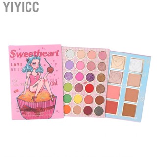 Yiyicc Eye Makeup Palette  Mixed Use Safe Harmless Eyeshadow Makeup Palette for Facial Contouring Makeup