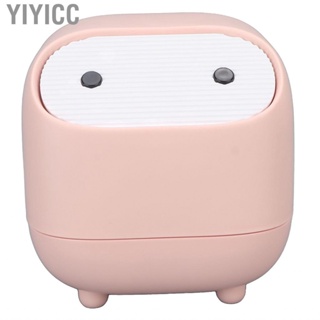 Yiyicc Mini Trash Can Cute Makeup Desktop Waste  Small Office Countertop