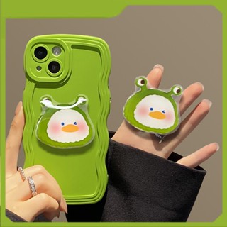 เคสมือถือ แบบนิ่ม ลายกบ เป็ด พร้อมขาตั้ง สําหรับ Xiaomi 13 Lite Mi 11T Pro 11 Lite 10 Pro 10s 9 Pro SE 8 Lite Civi 3