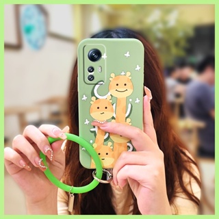 wristband Lens bump protection Phone Case For Redmi Note12S Solid color Simplicity soft shell Cartoon Lens package cute