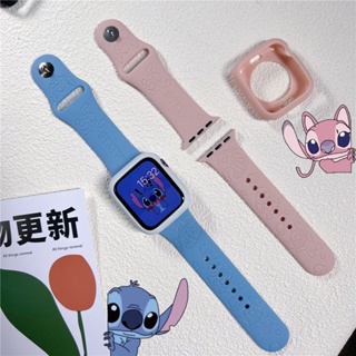 สายนาฬิกาข้อมือ ซิลิโคนนิ่ม ลายการ์ตูนแกะสลัก 3D สําหรับ apple Watch Ultra 49 มม.45 มม.44 มม.41 มม.40 มม.42 มม.สายรัด