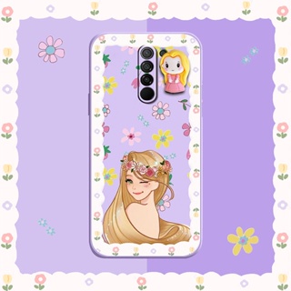 cute ins Phone Case For Redmi 9/Redmi9 Prime/Poco M2 Rotating bracket soft shell Skin feel silicone Liquid silicone shell