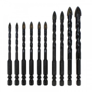 ⚡NEW 8⚡Top Quality Cross Hexagonal Tile Drill Bit Set for Glass Ceramic Concrete 10pcs