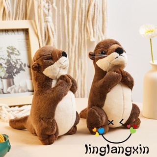 Llx-otter ตุ๊กตายัดนุ่น รูปการ์ตูนสัตว์ทะเลน่ารัก ของเล่นสําหรับเด็ก ผู้ใหญ่