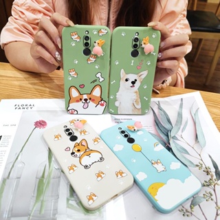 Three-dimensional doll Simplicity Phone Case For Redmi 8 ins Rotating bracket Cartoon soft shell Skin feel silicone