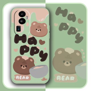 Solid color Cartoon Phone Case For OPPO Reno10 Skin-friendly feel soft shell Liquid silicone shell Lens package Anti-fall