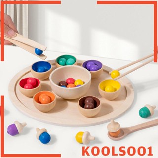 [Koolsoo1] ของเล่นชามมอนเตสซอรี่ จับคู่สี นับเลข สําหรับเด็ก