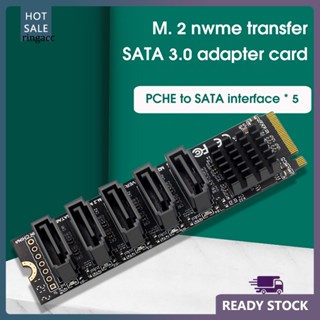 Rga อะแดปเตอร์ฮาร์ดดิสก์ขยาย M2 PCIE เป็น SATA 6G SSD SATA ทนทาน สําหรับ Mac OS