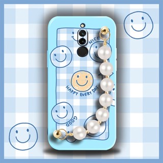 Liquid silicone shell Simplicity Phone Case For Redmi 8 phone case Bear bracelet Lens bump protection cute Pearl bracelet