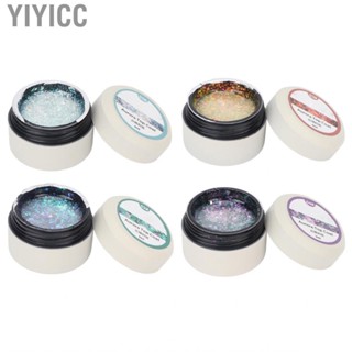 Yiyicc Glitter Top    Delicate Texture Safe Ingredients Nail Polish Top  for Nail Salon Nail Tips