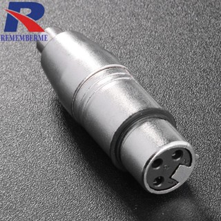 [rememberme.th] อะแดปเตอร์แจ็คเสียงไมโครโฟน ตัวเมีย 3-Pin XLR เป็น RCA ตัวเมีย AV