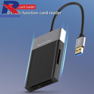 [rememberme.th] 6 in 1 อะแดปเตอร์ฮับ USB 3.0 2 พอร์ต สําหรับ XQD CF TF